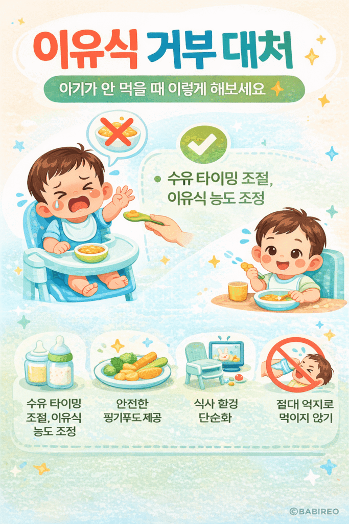 이유식 거부 대처 방법 7가지 정리
